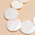 Natural White Mother of Pearl Beads Choker Classic Beach Jewelry Bamboo Chain Buddhist Theme 4