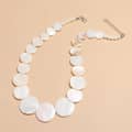 Natural White Mother of Pearl Beads Choker Classic Beach Jewelry Bamboo Chain Buddhist Theme 5