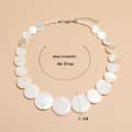 Natural White Mother of Pearl Beads Choker Classic Beach Jewelry Bamboo Chain Buddhist Theme 6