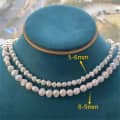 Natural Baroque Freshwater Pearl Choker Necklace Gold Plated 5-6mm 8-9mm Link Jade Jewelry 1