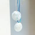 Big White Round Mother-of-Pearl Pendant Necklace Summer Beach 2