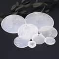 Big White Round Mother-of-Pearl Pendant Necklace Summer Beach 6