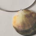 Natural Big Round Mother of Pearl Pendant Choker Stainless Steel Necklace Silver Gold Bohemian Accessories 6