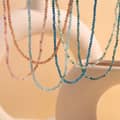 INS Style Natural Stone Handmade Colorful Bead Necklace 4