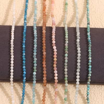 INS Style Natural Stone Handmade Colorful Bead Necklace detail 6