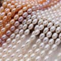 Strong Light 2-9mm Meter Shaped Natural Freshwater Pearl Loose Pearl Handmade Necklace Set 4
