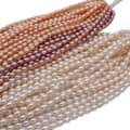 Strong Light 2-9mm Meter Shaped Natural Freshwater Pearl Loose Pearl Handmade Necklace Set 5