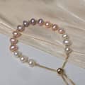 INS Style Freshwater Pearl Bracelet Adjustable Handmade Purple Pearls Bracelet Party Gift 3