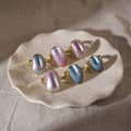 Romantic Natural Shell Luster Ring with Dreamy Shine 1