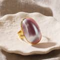 Romantic Natural Shell Luster Ring with Dreamy Shine 4