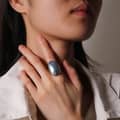Romantic Natural Shell Luster Ring with Dreamy Shine 5
