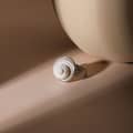 Minimalist White Shell Ring with Copper Bezel Adjustable Wedding Jewelry 5