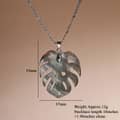 Bohemian White Grey Purple Shell Leaf Pendant Necklace Copper Chain Claw Setting Wedding Anniversary 3