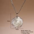 Elegant Natural White Shell Flower Pendant Necklace Silver Gold Copper Chain Daily Jewelry 3