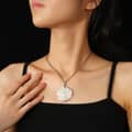 Elegant Natural White Shell Flower Pendant Necklace Silver Gold Copper Chain Daily Jewelry 4