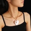 Romantic Natural Freshwater Pearl Pendant Necklace Multi-Shaped Unfading Copper Chain Gold Plated 2