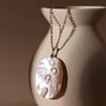 Romantic Natural Freshwater Pearl Pendant Necklace Multi-Shaped Unfading Copper Chain Gold Plated 5