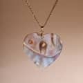 Romantic Natural Freshwater Pearl Pendant Necklace Multi-Shaped Unfading Copper Chain Gold Plated 6