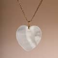 White Shell Pendant Necklace Copper Chain Loose Stone Claw Setting Wedding Engagement Party 6