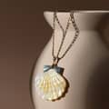 Natural Shell Pendant Necklace Pearl Charm Wedding Party Jewelry 4