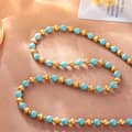 Trending Bohemian Handmade Turquoise Beaded Necklace Bracelet Set 5