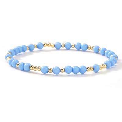 Boho Ethnic Style Rainbow-Colored Rice Bead Bracelets Elastic Stretch Bracelets detail 2