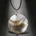 Trendy Natural Shell Mother Of Pearl Pendant Necklace On Rope Chain 1
