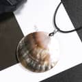 Trendy Natural Shell Mother Of Pearl Pendant Necklace On Rope Chain 2