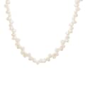 Luxury Stainless Steel Silver And Gold Beads Mixed With Freshwater Pearls Handmade Waterproof Collar Necklace 5