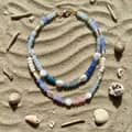 Natural Stone Freshwater Pearl Jewelry Mixed Gemstone Faceted Rounds Necklace 5