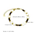 Vintage Style Freshwater Pearl Bracelet Natural Stone Gold Plated Stainless Steel Chain Bead Bangle 4
