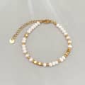 Pink Pearl Gold Bead