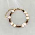 Pink Pearl Brown Bead