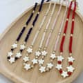 Bohemian Adjustable Colorful Seed Bead Five-Angle Star Shell Necklace 2