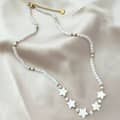 Bohemian Adjustable Colorful Seed Bead Five-Angle Star Shell Necklace 3