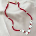 Bohemian Adjustable Colorful Seed Bead Five-Angle Star Shell Necklace 5