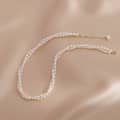 Double Layer Rice Shape Natural Pearl Beaded Necklace Handmade 1