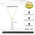 Dainty Minimalist White Baroque Freshwater Pearl Necklace, 925 Sterling Silver 5