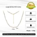 925 Sterling Silver 14K Gold Plated Freshwater Baroque Pearl Beaded Necklace 5
