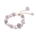 Spring Summer Simple Natural Amethyst Purple Pink Crystal Bracelet Pearl Lucky Bangle 2
