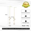 Baroque Freshwater Pearl Tassel Earrings 925 Sterling Silver Gold Plated 4