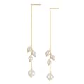 Baroque Freshwater Pearl Tassel Earrings 925 Sterling Silver Gold Plated 5