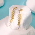 Simple Wheat Ear Pearl Bracelet Necklace Earrings Jewelry Set, Temperament Lucky Charm 3