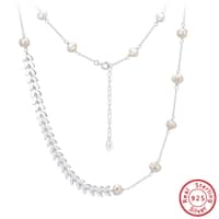 Necklacec#Rhodium Plated