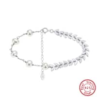 Bracelet#Rhodium Plated