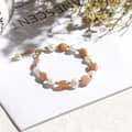 Gift Party Nature Lucky Bangle Gemstone Crystal Beads Freshwater Pearl Bracelet 2