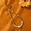 Natural Freshwater Baroque Pearl Retro Beaded Clavicle Chain Gold Foil Baroque Pearl Necklace 3