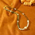 Natural Freshwater Baroque Pearl Retro Beaded Clavicle Chain Gold Foil Baroque Pearl Necklace 4