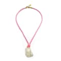 Vacation Conch Shell Bamboo Chain Necklace With Blue Pendant 6
