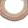 Elegant Natural Freshwater Pearl Necklace Bun Round Baroque Pearl Beaded 5